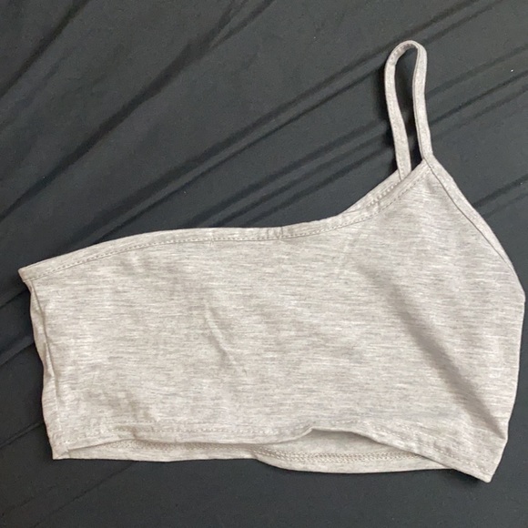 grey crop top - Picture 2 of 2